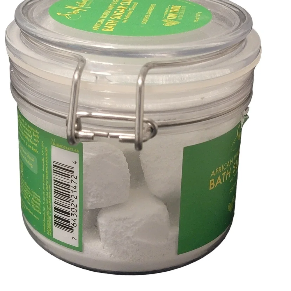 Set Of 2 Shea Moisture‎ Mint & Ginger Coconut Oil Bath Sugar Cubes
